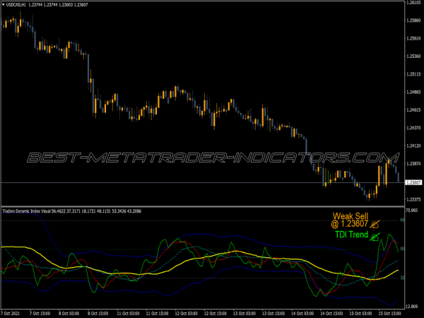 Traders Dynamic Index Alert MT4 Indicator