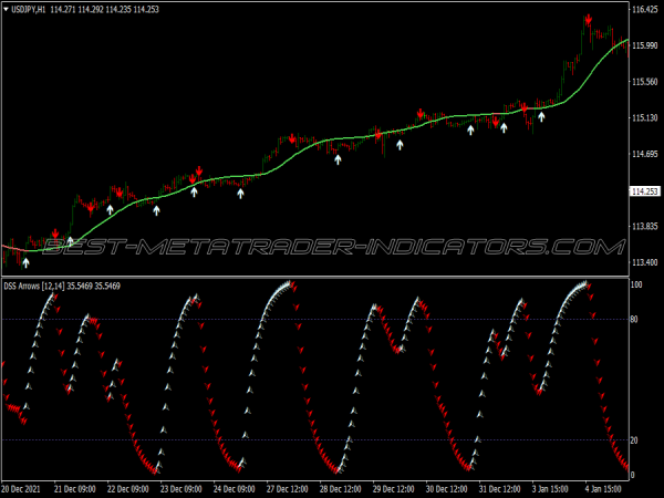 DSS Arrow Filter Forex Strategy for MT4