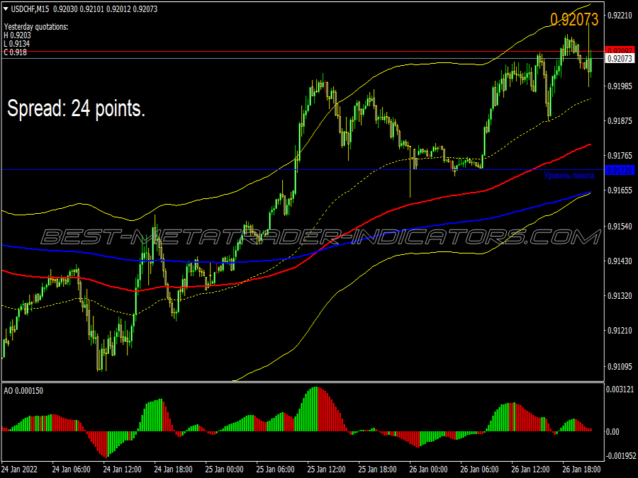 Tunnel Dynamic Index Swing Trading System for MT4