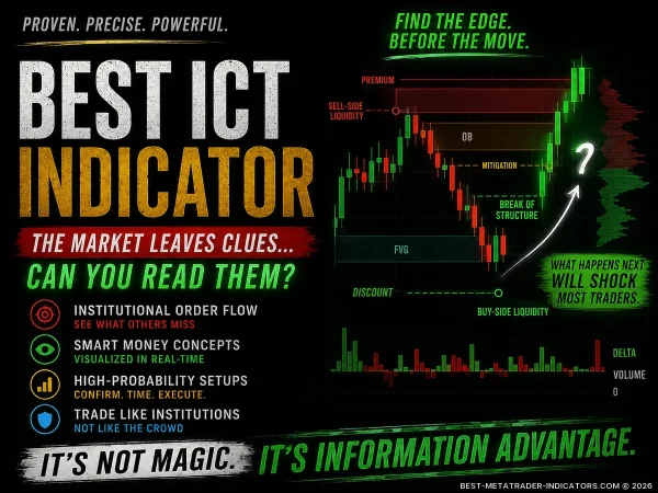 Institutional-grade ICT indicator visualizing order flow, BOS confirmations, and liquidity imbalances