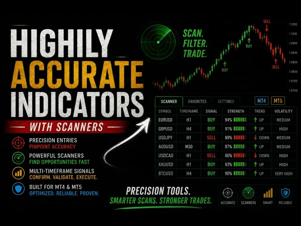 Highly Accurate Indicators with Scanners for MT4 and MT5