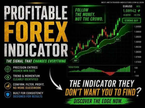 Profitable Forex indicator with smart entry confirmation and momentum analysis on trading chart