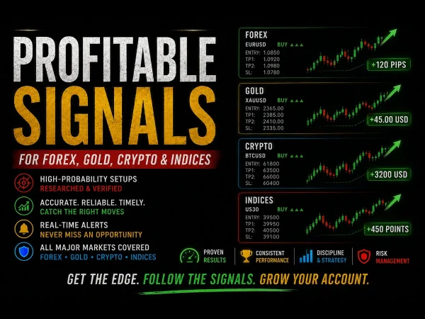 Profitable Signals for Forex, Gold, Crypto and Indices